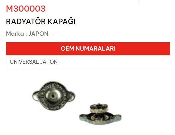 RADYATÖR KAPAĞI UNİVERSAL JAPON