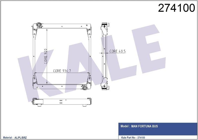 RADYATOR MAN FORTUNA AL/BRZ 920×936×40.5