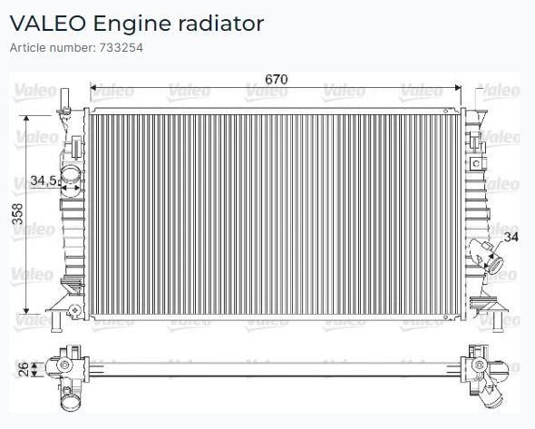 RADYATÖR MAZDA 3 2.3