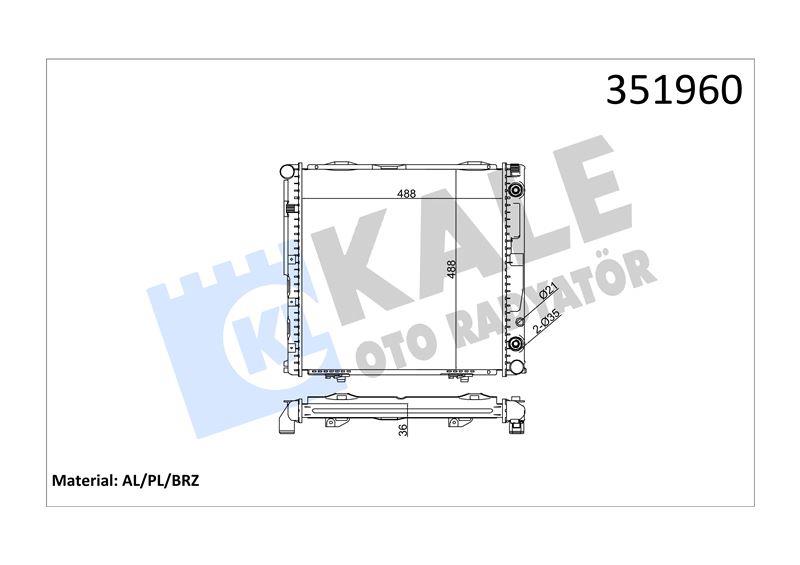 RADYATÖR MERCEDES E200-220 W124 92>95 1245006202 1245006303 A1245006202 A1245006303