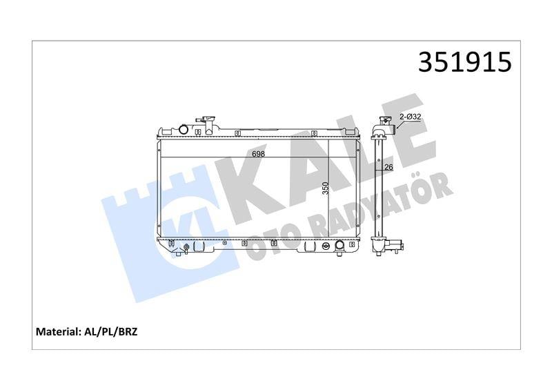 RADYATÖR TOYOTA RAV4 I 2.0 16V 94>97 164007A110 164007A111