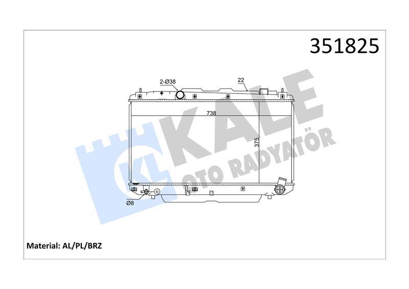 RADYATÖR TOYOTA RAV4 II 2.0 D4D 01> 1640027060 1640027061 164002706187