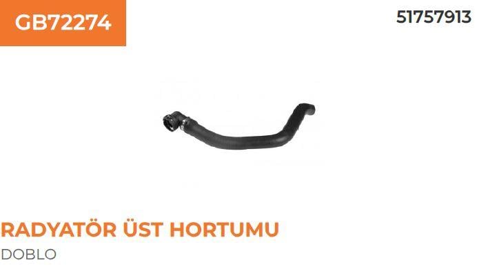 RADYATÖR ÜST HORTUMU FIAT DOBLO 1.3 MJT 05..>. 517