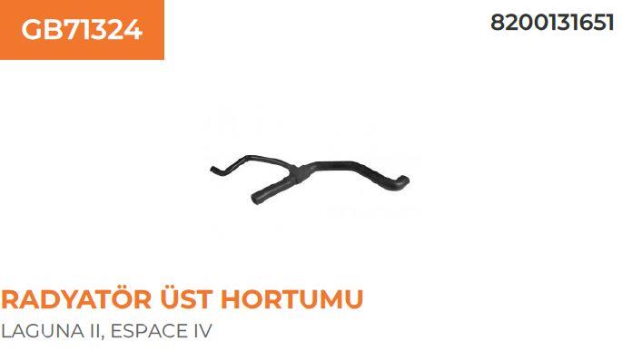 RADYATÖR ÜST HORTUMU RENAULT LAGUNA II 1,9 DCI 820