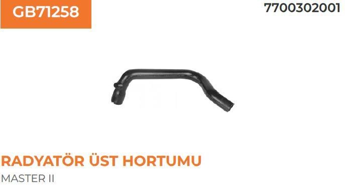 RADYATÖR ÜST HORTUMU RENAULT MASTER 2,8 DTI 770030