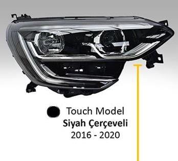 RENAULT MEGANE IV 2017- FAR TOUCH MODEL SİYAH ÇERÇEVELİ MOTORLU SAĞ VALEO 046921