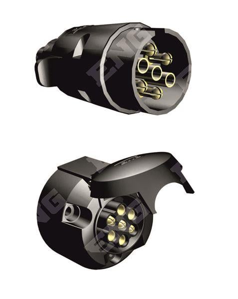 RÖMORK FİŞİ 7'Lİ KOMPLE PLASTIK (KORUMA KAPAKLI) YEDILI