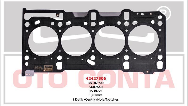 SİLİNDİR KAPAK CONTASI 0.82MM ÇELIK ALBEA PALIO DOBLO LINEA PUNTO 1.3 MTJ
