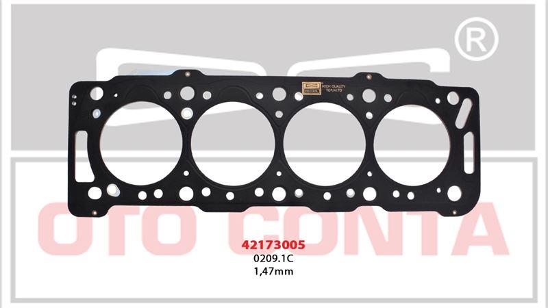 SİLİNDİR KAPAK CONTASI 1.47 MM PARTNER 1.9 BERLINGO PARTNER 1.9D DW8 SİLİNDİR KAPAK CONTASI ÇELIK MLS DELIKSIZ 1.47MM DW8 DW8B WJZ-WJY 0209.1C