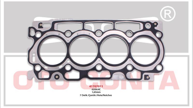 SİLİNDİR KAPAK CONTASI BERLINGO 1.6 16V HDI 7 DELIK P. PARTNER BERLINGO 1.6 16V HDI S.K.C MLS 7 DELIK 1.65MM DV6ATED4 DV6B