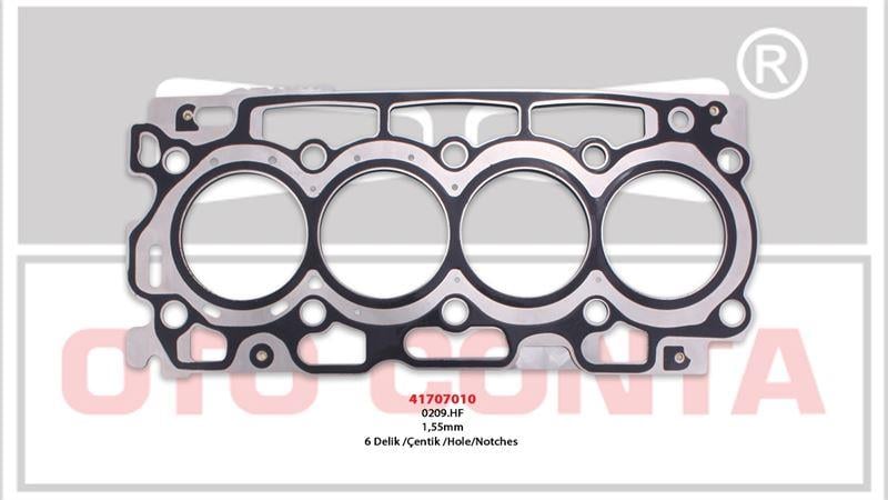SİLİNDİR KAPAK CONTASI BERLINGO 1.6 16V HDI 6 DELIK P. PARTNER BERLINGO 1.6 16V HDI S.K.C MLS 6 DELIK 1.55MM DV6ATED4 DV6B