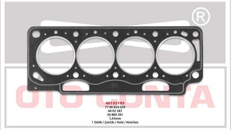 SİLİNDİR KAPAK CONTASI F9Q 1 DELIK 1.45 MEGANE LAGUNA
