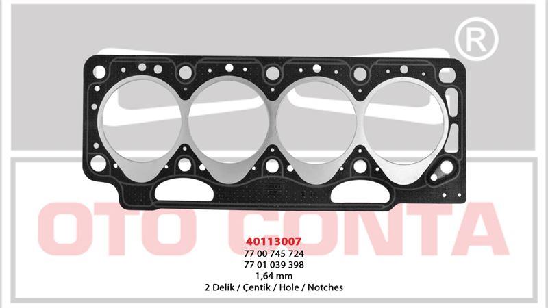 SİLİNDİR KAPAK CONTASI KANGOO EXP. MEGANE CLIO R9 DIZEL 1.65 MM SUPER KALITE