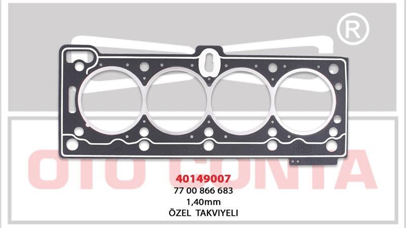 SİLİNDİR KAPAK CONTASI TAKVİYELİ MEGANE 1.6 8V MEGANE 1.6 8V SİLİNDİR KAPAK CONTASI LPG'LI ARAÇLAR OZEL TAKVİYELİ 1.40 MM K7J 700-701-K7M 702-710 7700866683