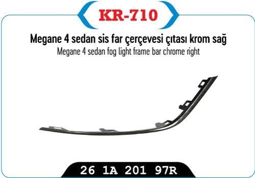 SİS FAR ÇERÇEVESI KAPAĞI ÇITASI KROM SAĞ MEGANE IV SEDAN MODEL
