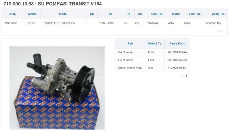 SU POMPASI TRANSIT V184