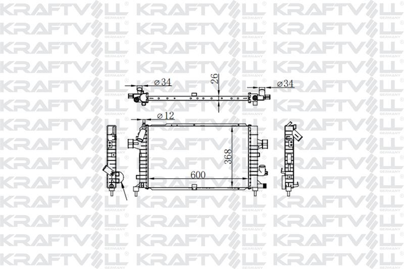 SU RADYATORU ASTRA H Z13DTH Z17DTH Z17DTJ Z19DT ZFIRA B Z17DTJ A17DTJ Z19DT (600*368*26) BRAZING (MT