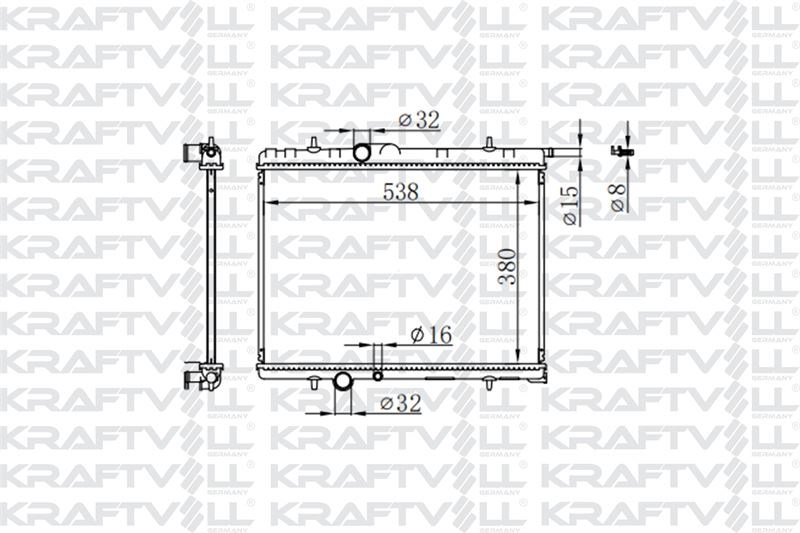 SU RADYATORU P307 P206 C4 C4 (B7) DS4 XSARA II XSARA PICASSO (TU5JP4)1,6 16V OTOMATIK P206 TU3JP (38
