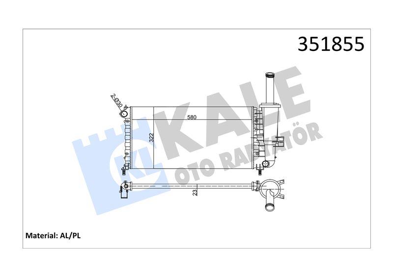 SU RADYATÖRÜ PUNTO 1.2 1.2 16V 00>02