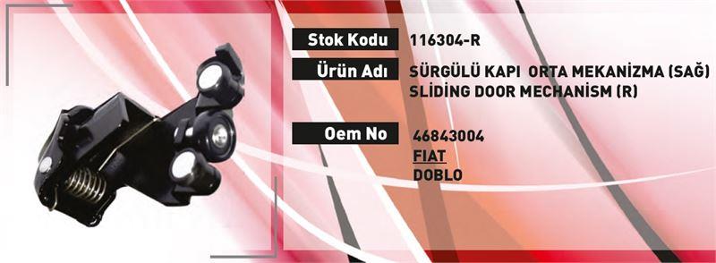 SÜRGÜLU KAPI MEKANİZMASI ORTA SAĞ DOBLO