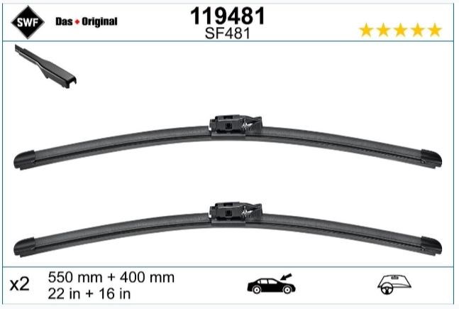 SWF SİLECEK MUZ TİPİ OE 550+400MM LHD X2