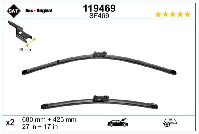 SWF SİLECEK MUZ TİPİ OE 680+430MM LHD X2