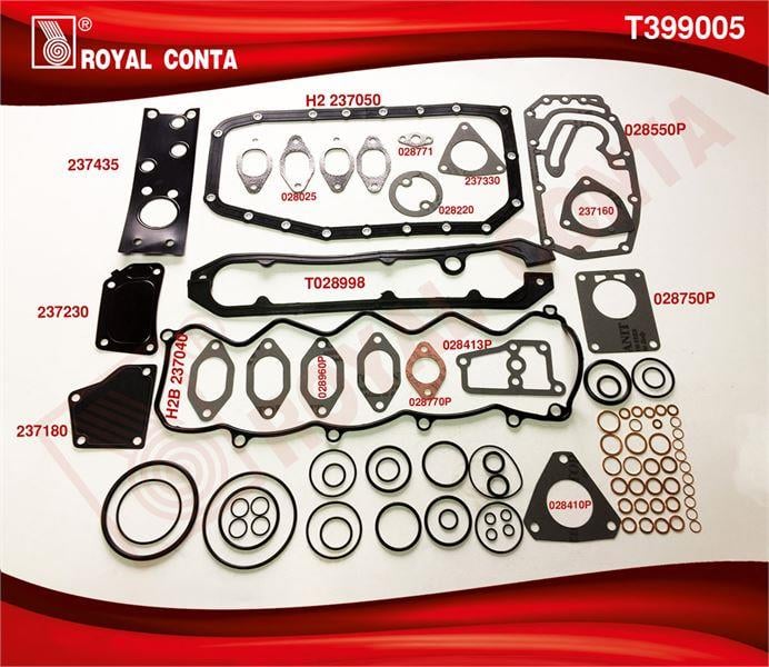 TAKIM CONTA SİLİNDİR KAPAK CONTASIZ FIAT DUCATO 2.8 D MOTOR 8140.63 87 HP. YIL: 02.1998  > 04.2002