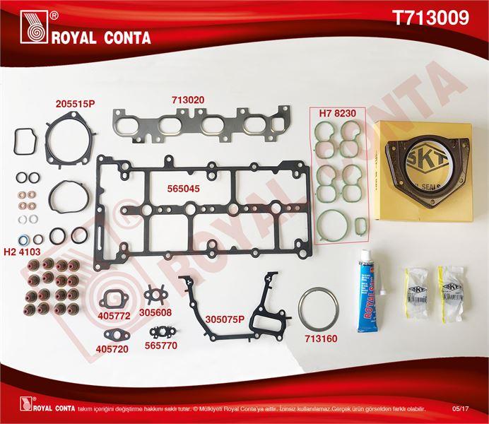 TAKIM CONTA SKT KEÇELİ S.LASTİKLİ SİLİNDİR KAPAK CONTASIZ FIAT EGEA 1.6D MULTİJET 03.2016  > 114 120HP 500×1.6D MULTİJET 09.2014 > 114 120HP JEEP COMPASS RENEGADE 1.6 CRD 95 12 HP