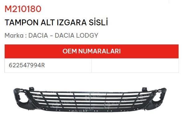 TAMPON ALT IZGARA SİSLİ DACIA LODGY