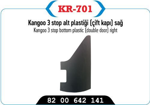 TAMPON ARKA SAĞ ÜST PARÇA KANGOO III 08> ÇIFT KAPI