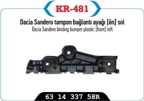 TAMPON BAGLANTI BRAKETI ÖN SOL CLIO SYMBOL 13> SANDERO JOY MODEL