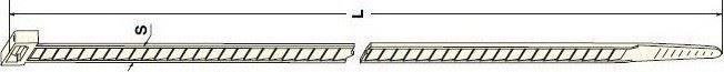 TESİSAT KELEPÇESİ BEYAZ TIRTIRLI 360×4.8MM
