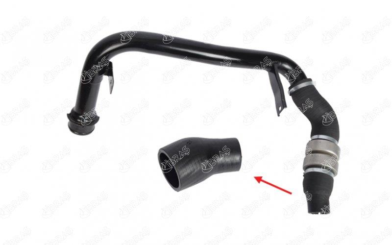 TURBO HORTUMU METAL BORU HARİÇ OK İLE GÖSTERİLEN KÜÇÜK HORTUM