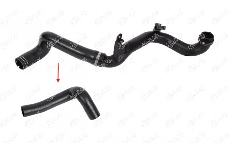 TURBO HORTUMU PLASTİK BORU HARİÇ OK İLE GÖSTERİLEN HORTUM