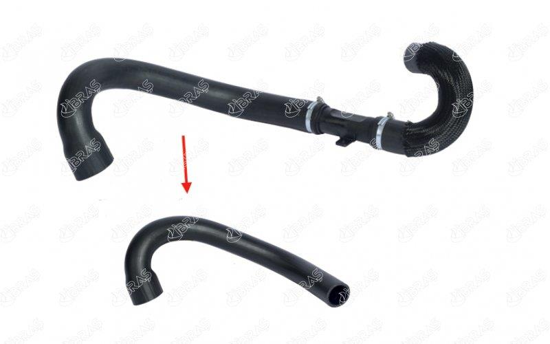 TURBO HORTUMU PLASTİK BORU HARİÇ OK İLE GÖSTERİLEN BÜYÜK HORTUM