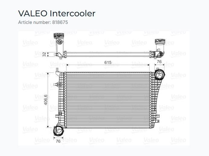 TURBO RADYATÖRÜ AUDI A3, VOLKSWAGEN CADDY, GOLF, J