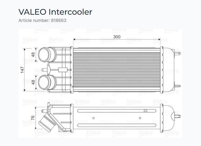 TURBO RADYATÖRÜ CITROEN C2, C3 PEUGEOT 207