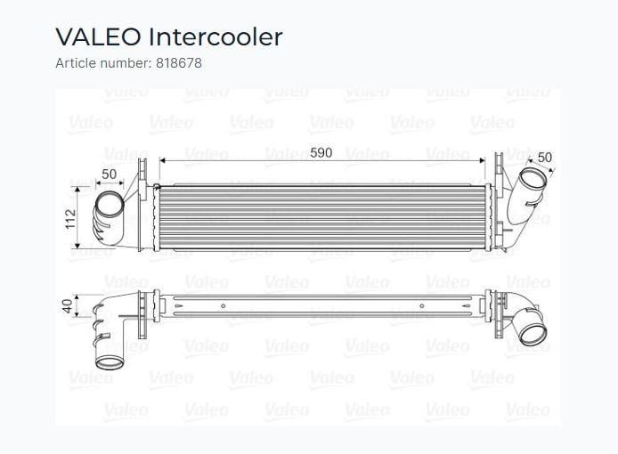 TURBO RADYATÖRÜ DACIA DUSTER, SANDERO, LOGAN