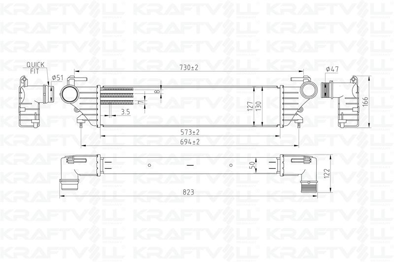 TURBO RADYATORU (INTERCOOLER) FIAT 500L EGEA 1,3 1,6 MJET 1,4 BENZINLI