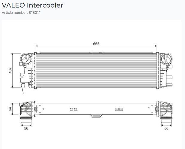 TURBO RADYATÖRÜ MERCEDES VITO