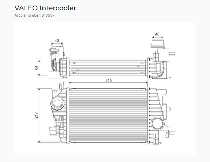 TURBO RADYATÖRÜ OPEL VAUXHAL MERIVA B