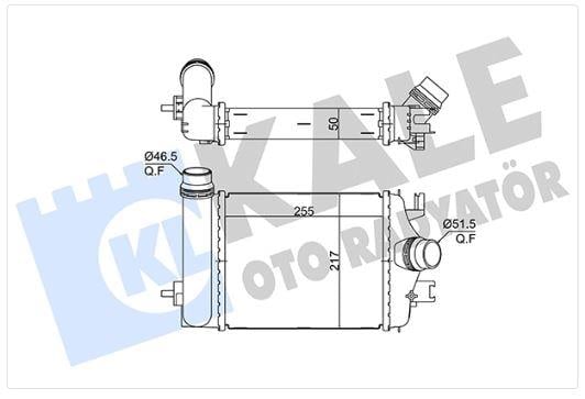 TURBO RADYATÖRÜ RENAULT CLIO V 1.0TCE 20=> - NISSA N MICRA V [BRAZING] [255×217×50]