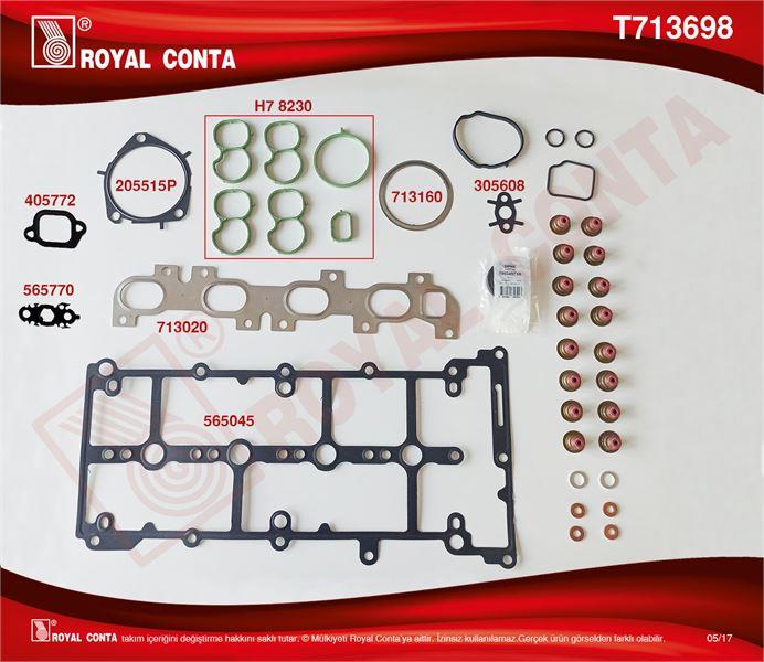 ÜST TAKIM CONTA CORTECO KEÇELİ REINZ S.LASTİKLİ SİLİNDİR KAPAK CONTASIZ FIAT EGEA 1.6D MULTİJET 03.2016  > 114 120HP 500×1.6D MULTİJET 09.2014 > 114 120HP JEEP COMPASS RENEGADE 1.6 CRD 95 12 HP 02 42061 04