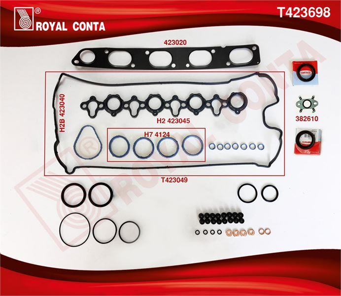 ÜST TAKIM CONTA CORTECO KEÇELİ REINZ SÜBAP LASTİKLİ SİLİNDİR KAPAK CONTASIZ RENAULT MASTER II  III 2.5 DCİ  TRAFIC II 2.5 DCİ G9U MOTOR