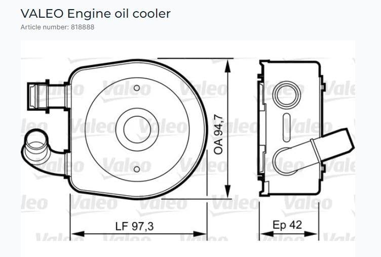 YAĞ SOĞUTUCU PSA C5 1.8 I 16V AUTO