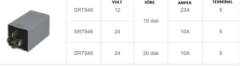 YAN AYNA REISTANS RÖLESİ 24V TEMSA ISUZU
