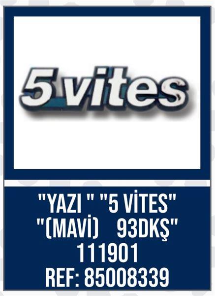 YAZI 5 VITES MAVI 93 DOGAN KARTAL SAHIN DKS