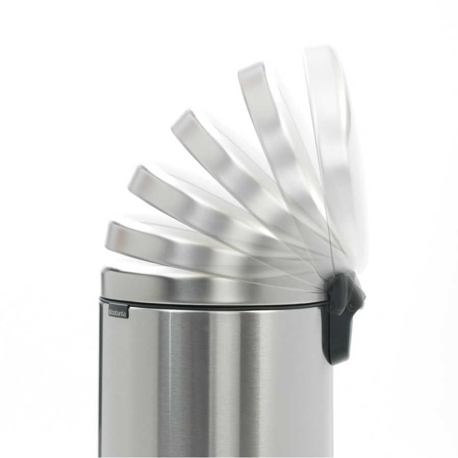BRABANTIA BRA 111822 001-01-NEWICON FPP MATT STEEL PEDALLI ÇÖP KUTUSU 30L