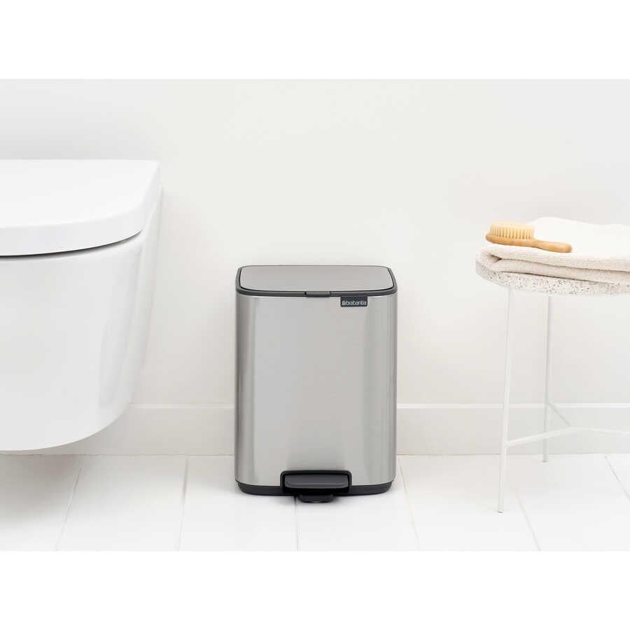 BRABANTIA BRA 237942 001-01-BO MATT STEEL FPP PEDALLI ÇÖP KUTUSU 7L