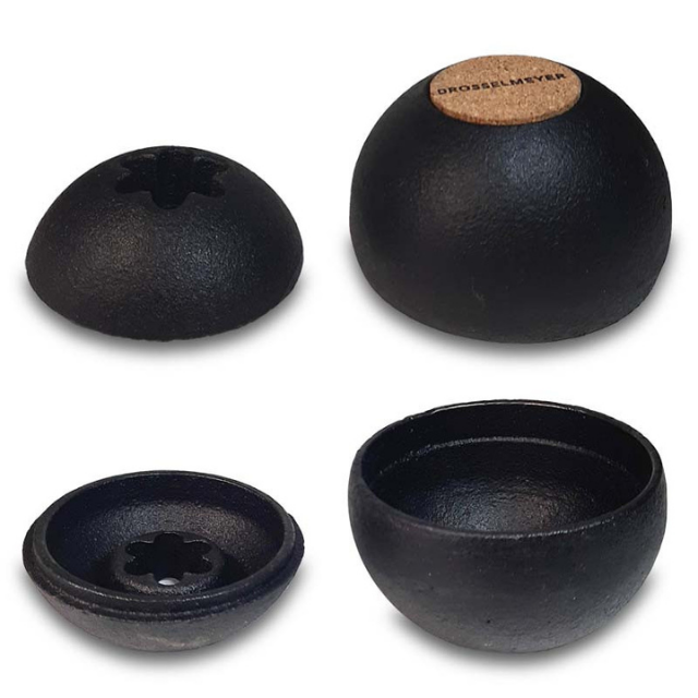 Drosselmeyer CHOOP02B Döküm Mumluk Siyah